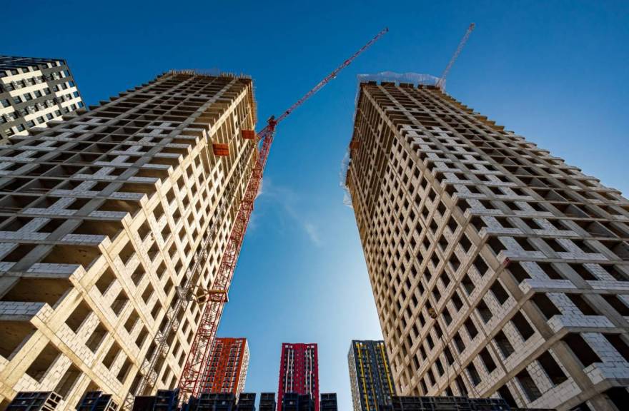 На фото ход строительства ЖК «Тетрис» от ГК «Садовое кольцо»