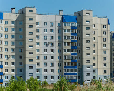 ЖК «в поселке Тельмана (микрорайон № 1)»: общий вид корпуса 3 , Август 2016
