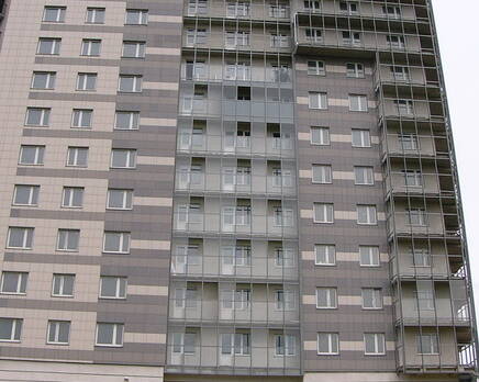 Фасад жилого комплекса «Славбург», Ноябрь 2011