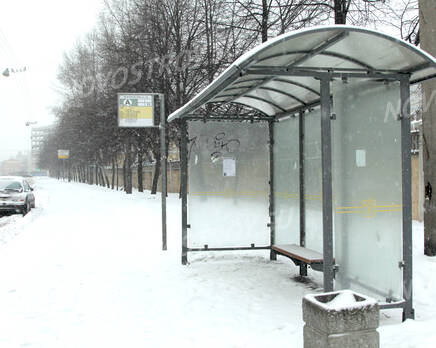 Автобусная остановка рядом с ЖК «Александрия», Декабрь 2012