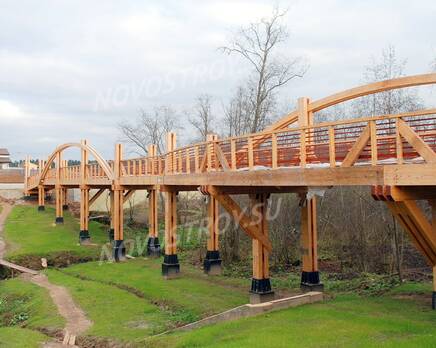 Мост через овраг в КП «Брусландия» (20.10.2013 г.), Октябрь 2013