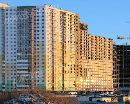 Строительство корпуса 54-55  ЖК «Волна» (10.12.2013 г.), Декабрь 2013