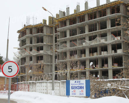 «Лермонтовский» (г. Звенигород): Корпус со стороны улицы,11.02.2015, Февраль 2015