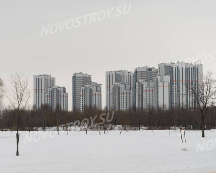 ЖК «Viva»: Вид на корпуса со стороны Пулковского Парка 13.02.15, Февраль 2015