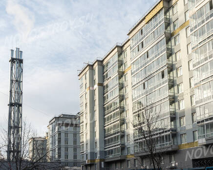 ЖК «Новомосковский»: общий вид со стороны Московского проспекта. 10.03.2015, Апрель 2015