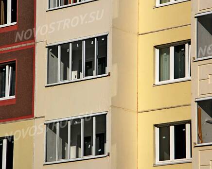 ЖК «Голицын Парк»: 21.09.2015 - Фрагмент построенного корпуса, средние этажи, Сентябрь 2015