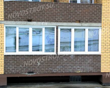 ЖК «Новоспасский»: 24.11.2015 - Фрагмент построенного корпуса, Ноябрь 2015