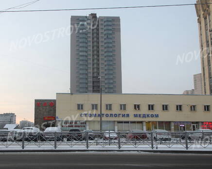 ЖК «Дом на проспекте Просвещения, 85»: общий вид с пр. Просвещения (07.01.2016), Январь 2016