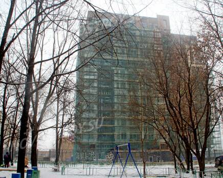ЖК «Дом на Самаринской»: 02.02.2016 - Вид новостройки со двора, Февраль 2016