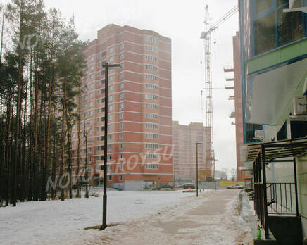 ЖК «на ул. Дубки»: Вид со двора дома 19, вдали 17-й дом. 22.02.2015, Февраль 2016