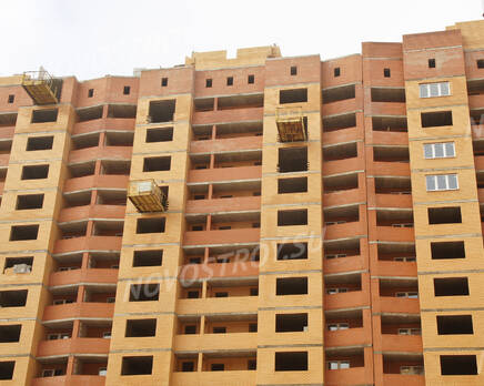 ЖК «на ул. Дубки»: Фрагмент строящегося корпуса. 22.02.2015, Февраль 2016