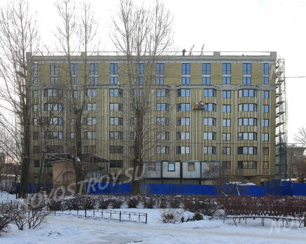 МФК «Нарвский посад»: вид с придомовой территории (18.02.2016), Февраль 2016