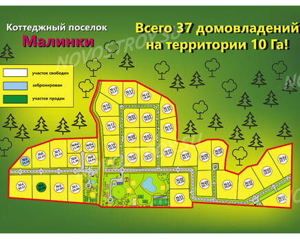 КП «Малинки»: генплан, Апрель 2020