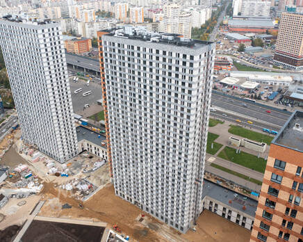 ЖК «Оранж парк»: ход строительства корпуса №9, Октябрь 2021