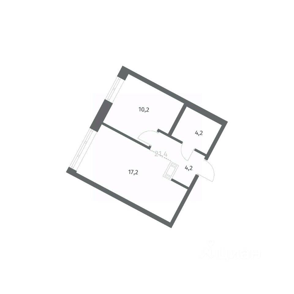 1-комн. квартира, 35,86 м², в ЖК NEWПИТЕР