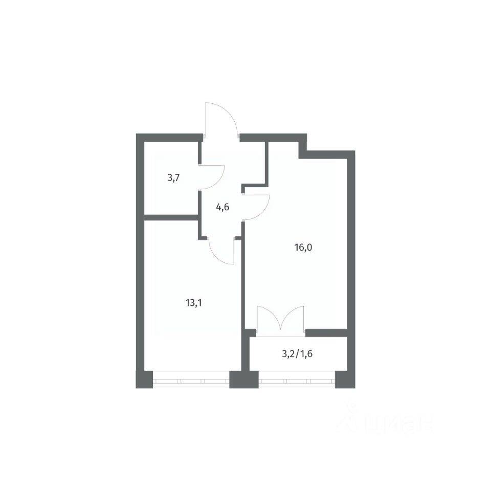 1-комн. квартира, 39,01 м², в ЖК NEWПИТЕР