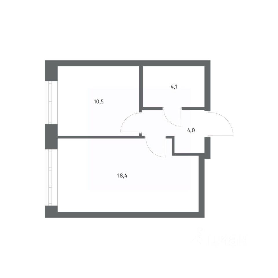 1-комн. квартира, 37,06 м², в ЖК NEWПИТЕР