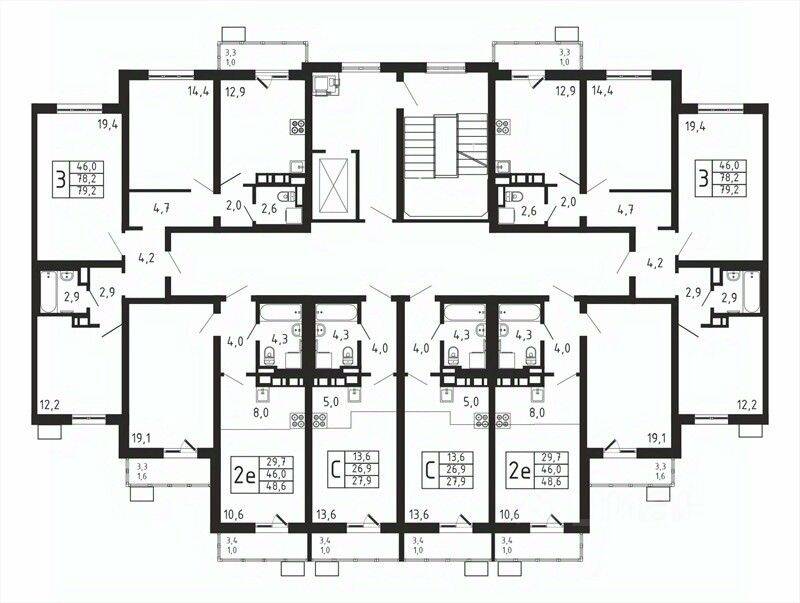 Квартира-студия, 27,9 м², в ЖК «Пироговская Ривьера»