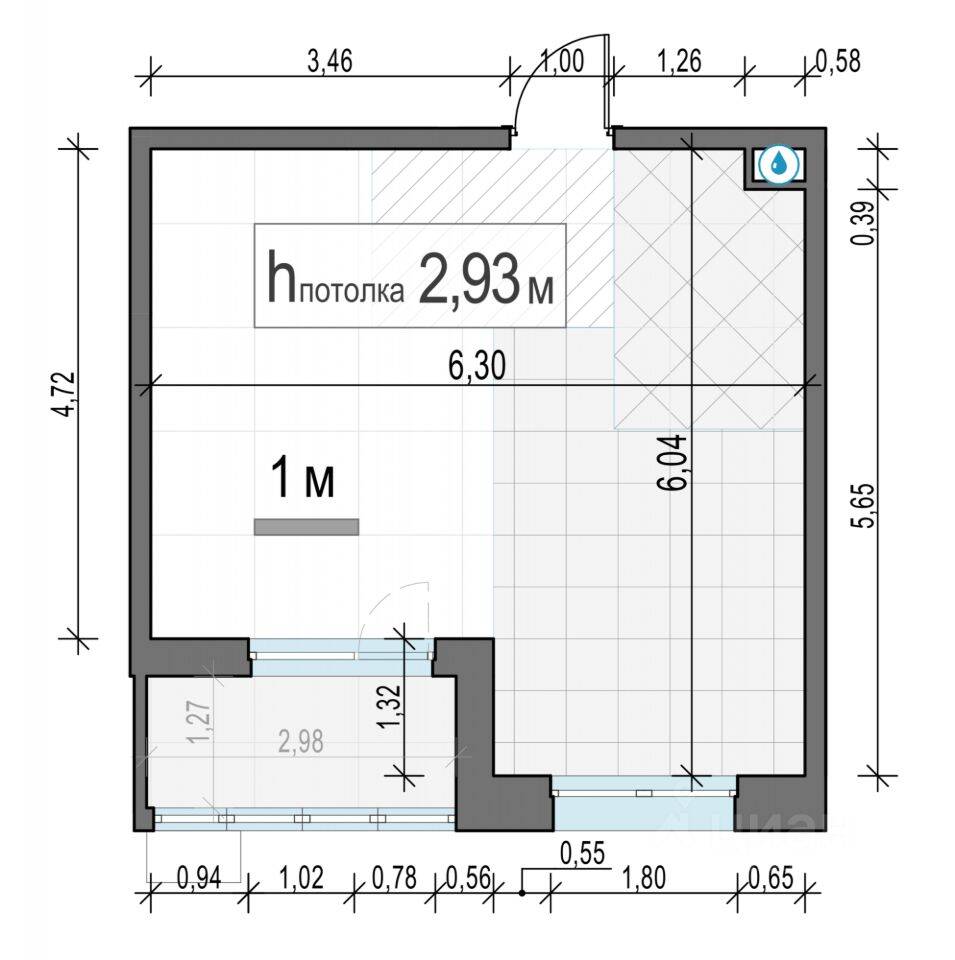 1-комн. квартира, 32,6 м², в ЖК «Новое Пушкино»
