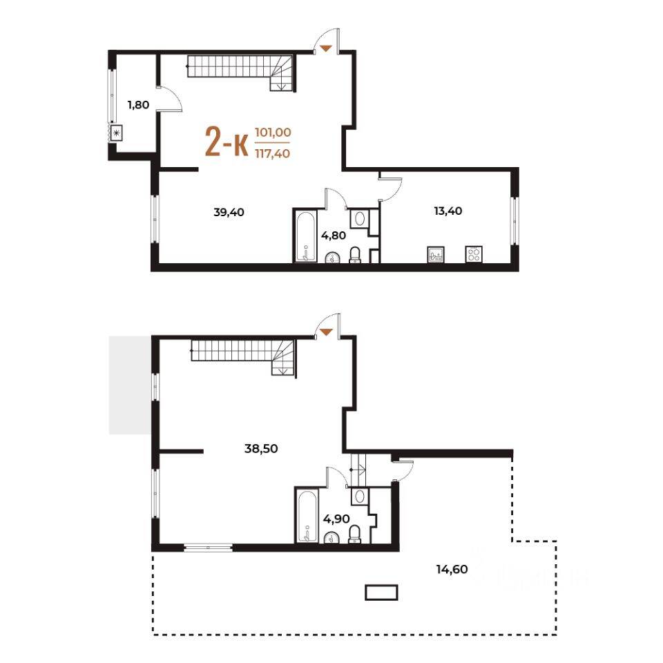 5-комн. квартира, 157,8 м², в ЖК Новое Летово