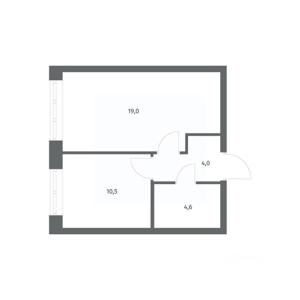1-комн. квартира, 38,17 м², в ЖК NEWПИТЕР