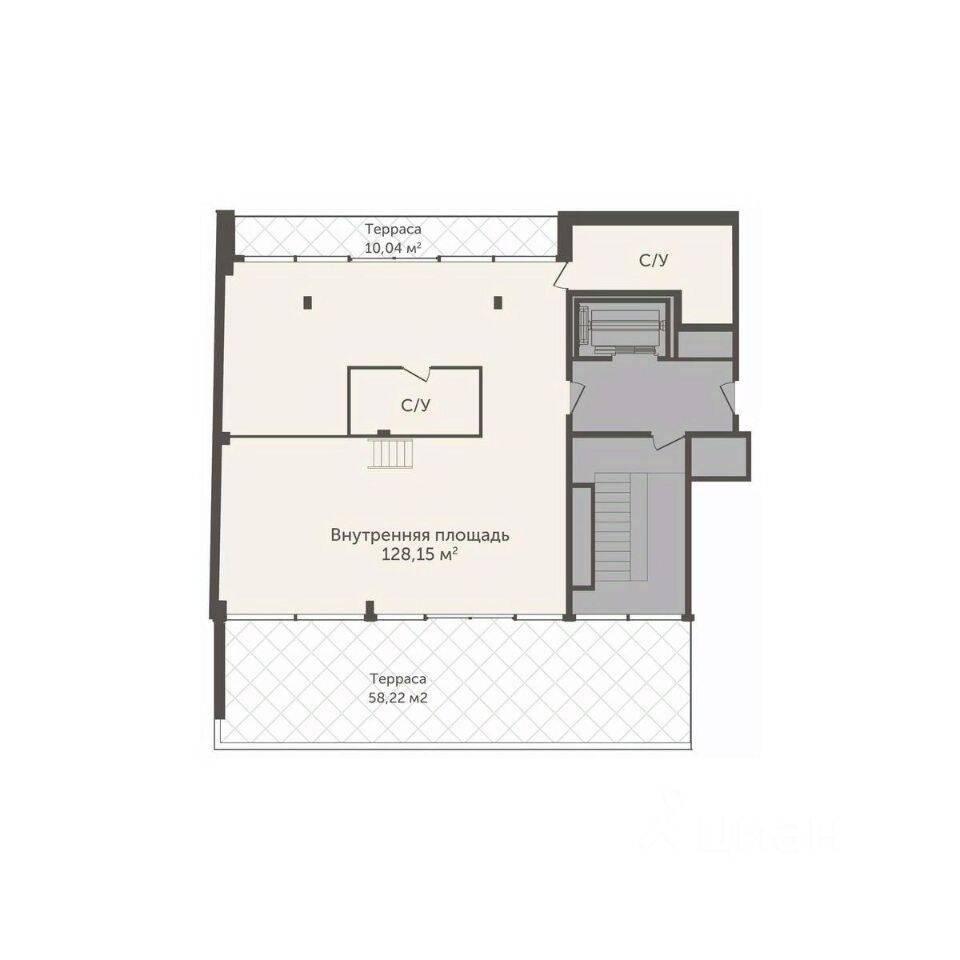 Планировка 1 комнатной квартиры, 148.63 м², в «ASTRVM»