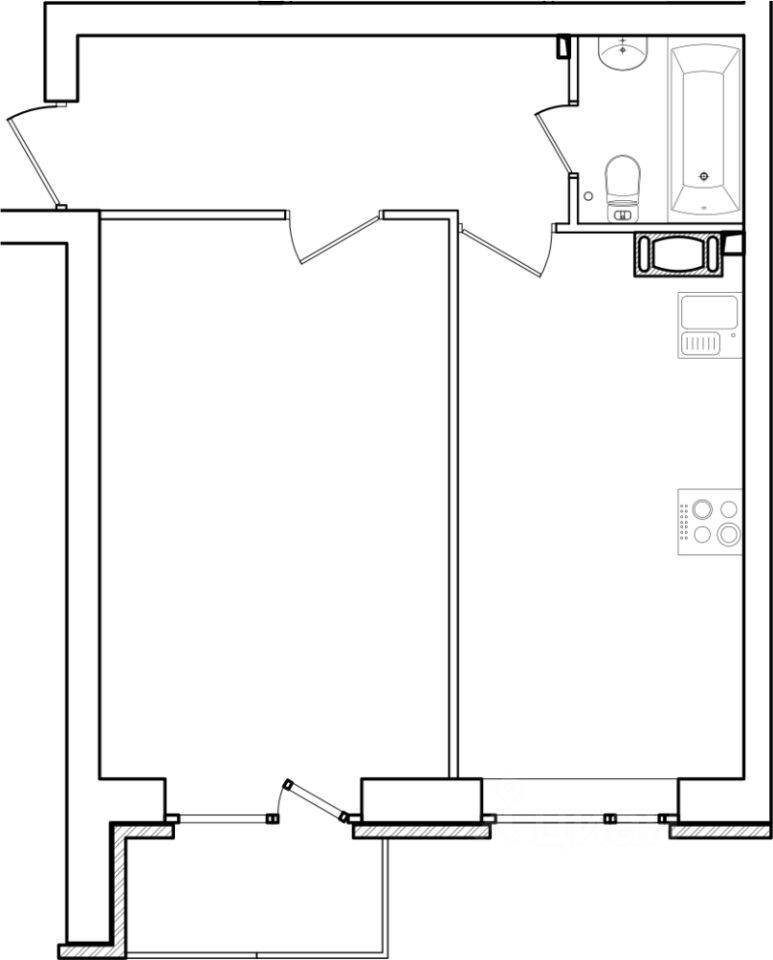 1-комн. квартира, 39,2 м², в Малоэтажный ЖК «Итальянский квартал»