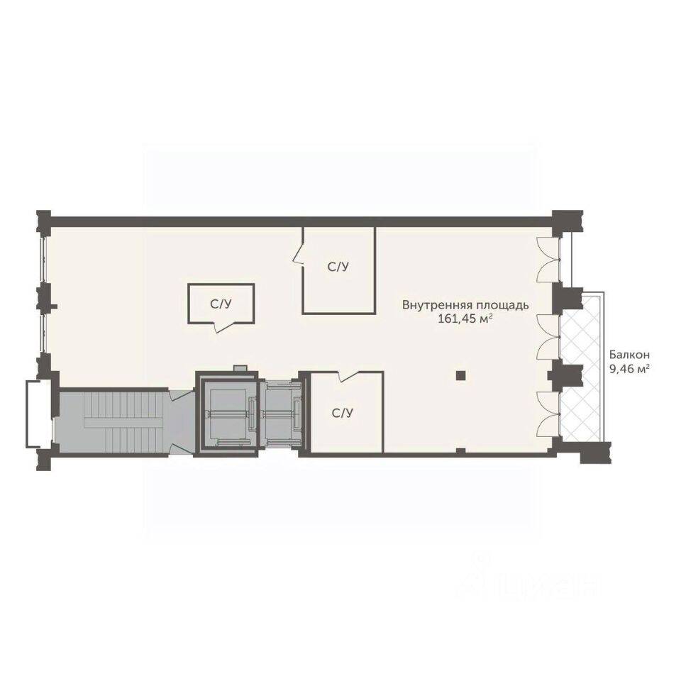 Планировка 3 комнатной квартиры, 164.29 м², в «ASTRVM»