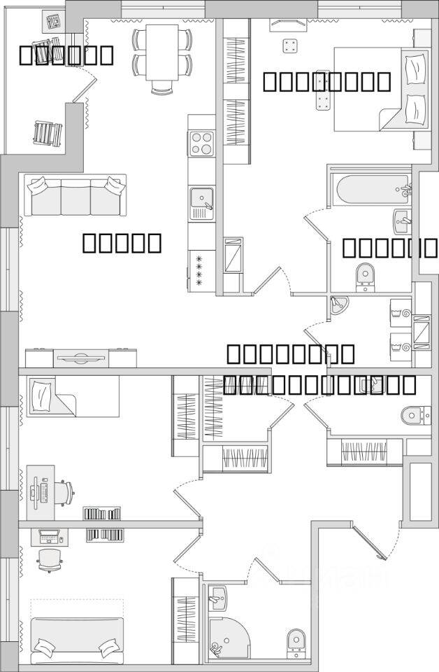 3-комн. квартира, 106,51 м², в ЖК ЦДС «Dreamline»