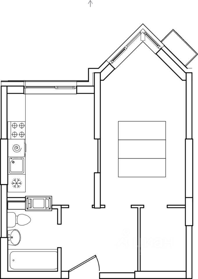 1-комн. квартира, 37,3 м², в ЖК Видный берег 2