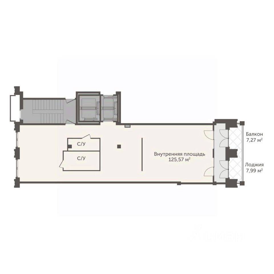 Планировка 2 комнатной квартиры, 131.75 м², в «ASTRVM»