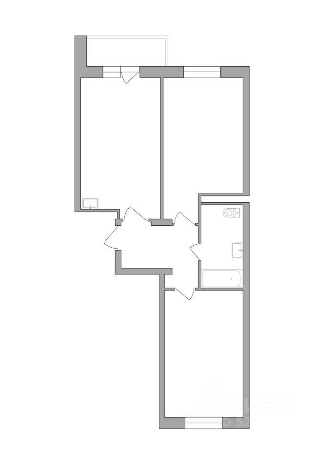3-комн. квартира, 65,81 м², в ЖК Радость