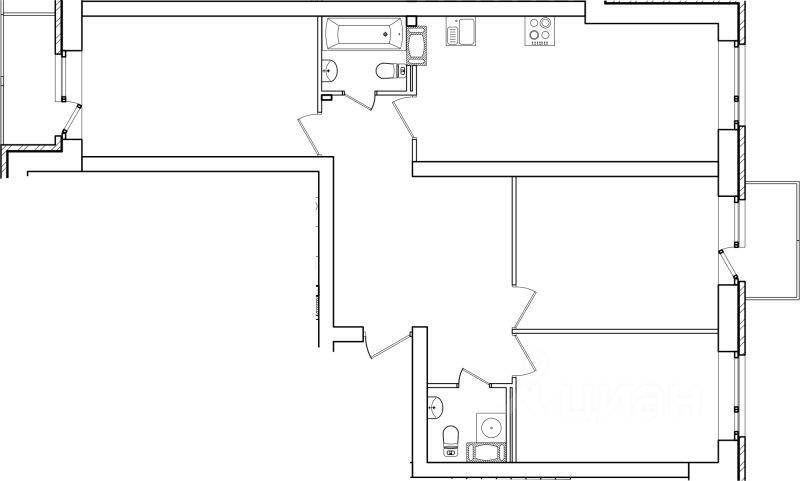 3-комн. квартира, 73,8 м², в Малоэтажный ЖК «Итальянский квартал»