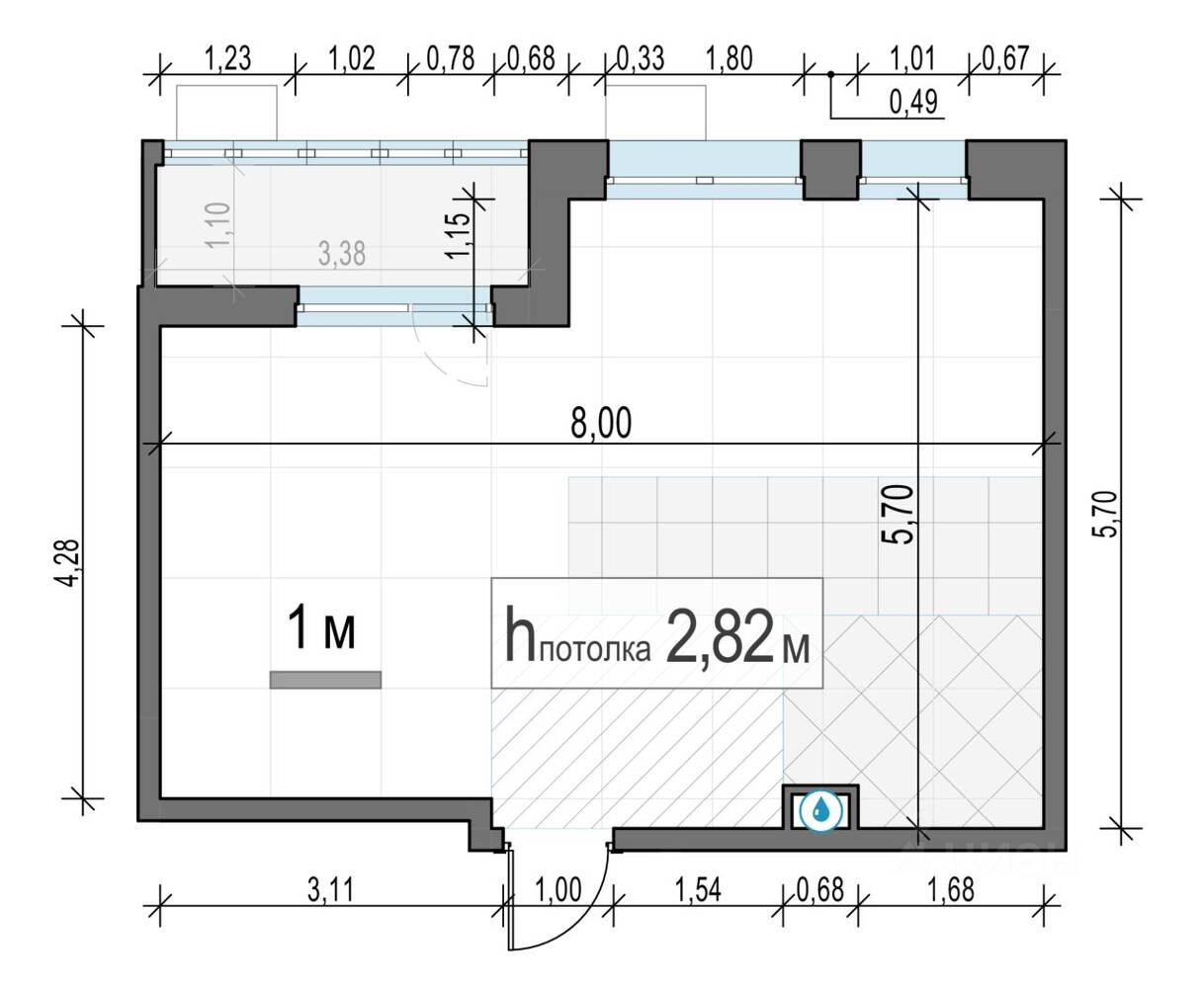1-комн. квартира, 39,4 м², в ЖК «Новое Пушкино»