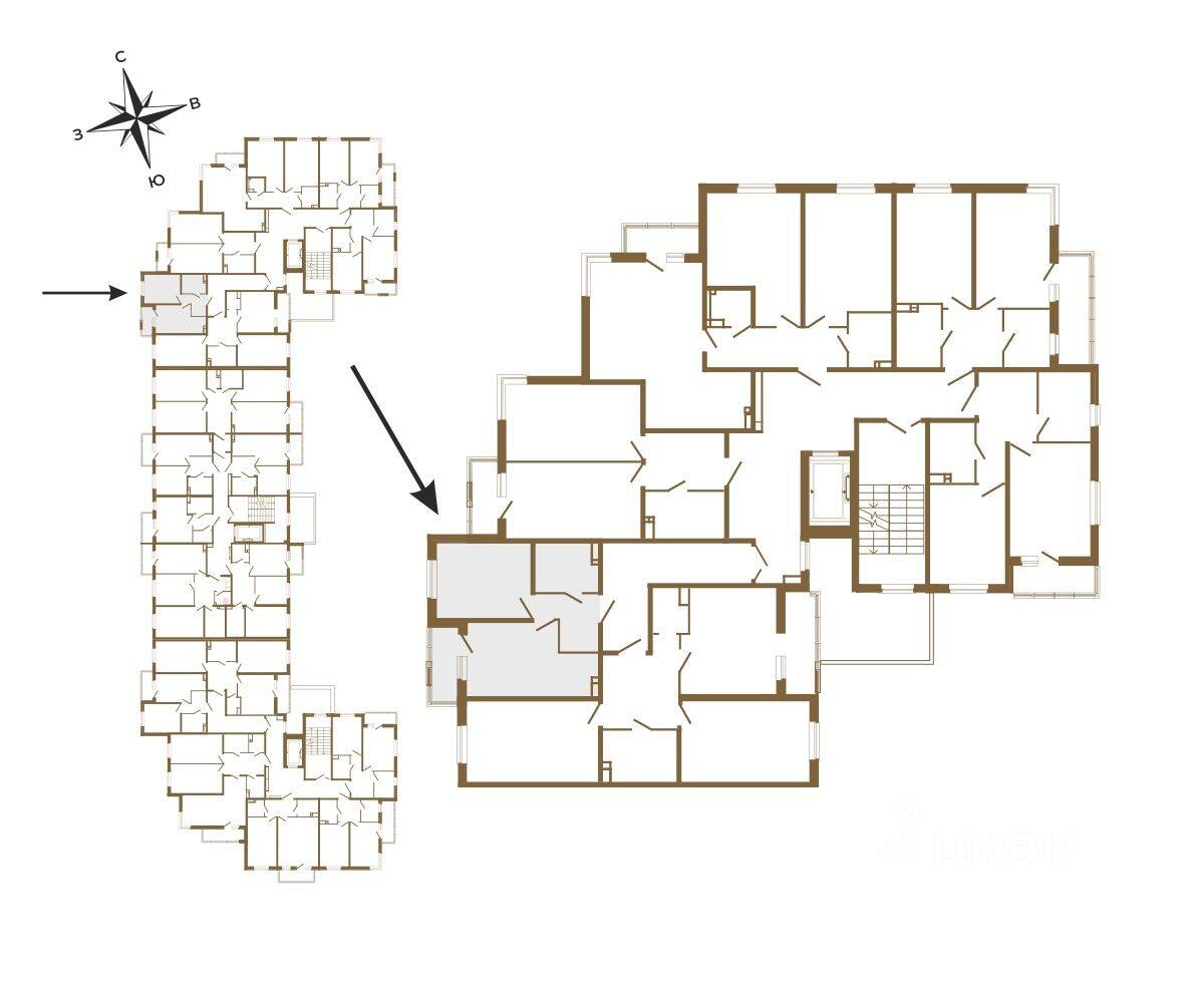 1-комн. квартира, 33,78 м², в Малоэтажный ЖК Новая история