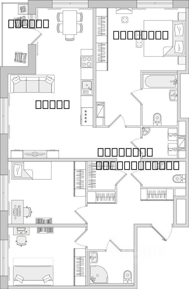 3-комн. квартира, 106,94 м², в ЖК ЦДС «Dreamline»