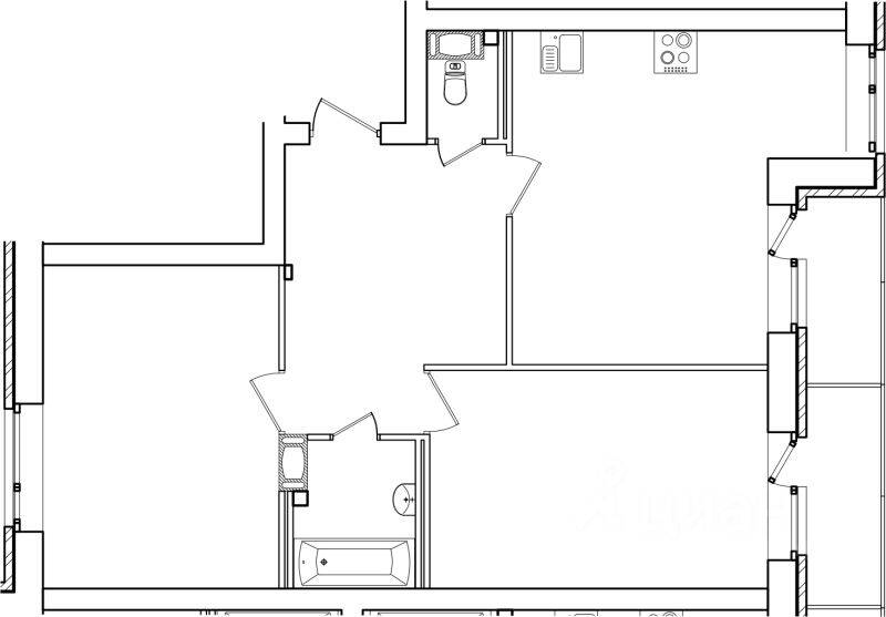 2-комн. квартира, 64,2 м², в Малоэтажный ЖК «Итальянский квартал»