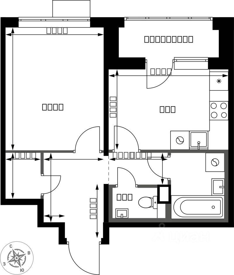 1-комн. квартира, 37,7 м², в ЖК 1-й Химкинский