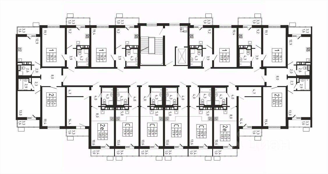 Квартира-студия, 27,9 м², в ЖК «Пироговская Ривьера»