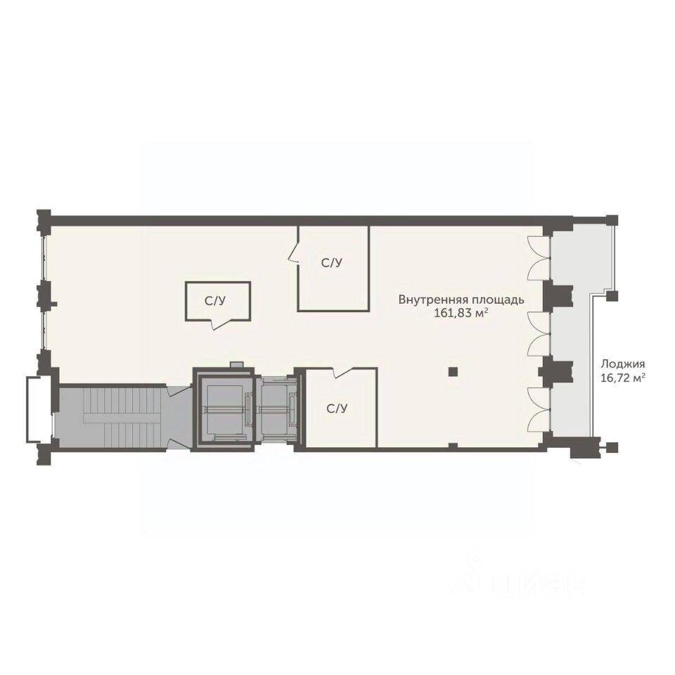 Планировка 3 комнатной квартиры, 170.19 м², в «ASTRVM»