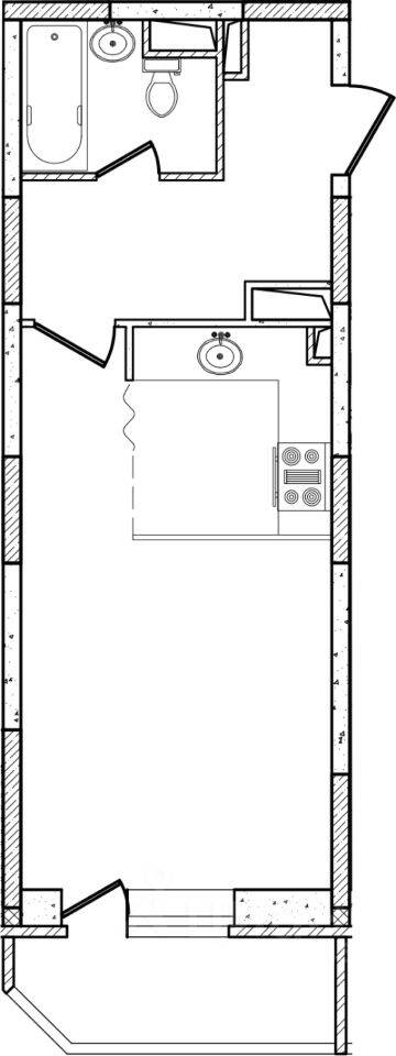 Планировка 1 комнатной квартиры, 32.2 м², в «Шепчинки»