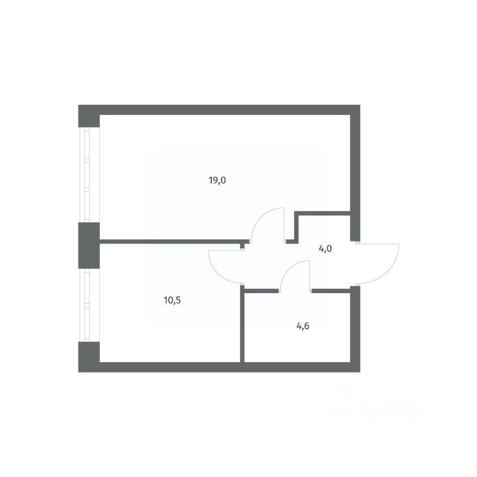 1-комн. квартира, 38,17 м², в ЖК NEWПИТЕР