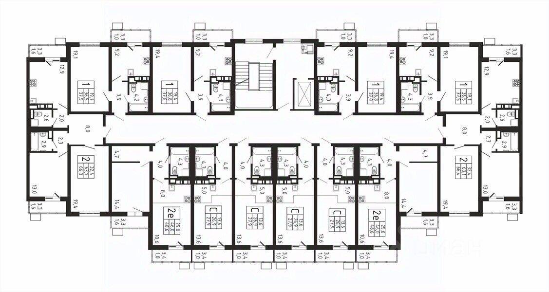 Квартира-студия, 27,9 м², в ЖК «Пироговская Ривьера»