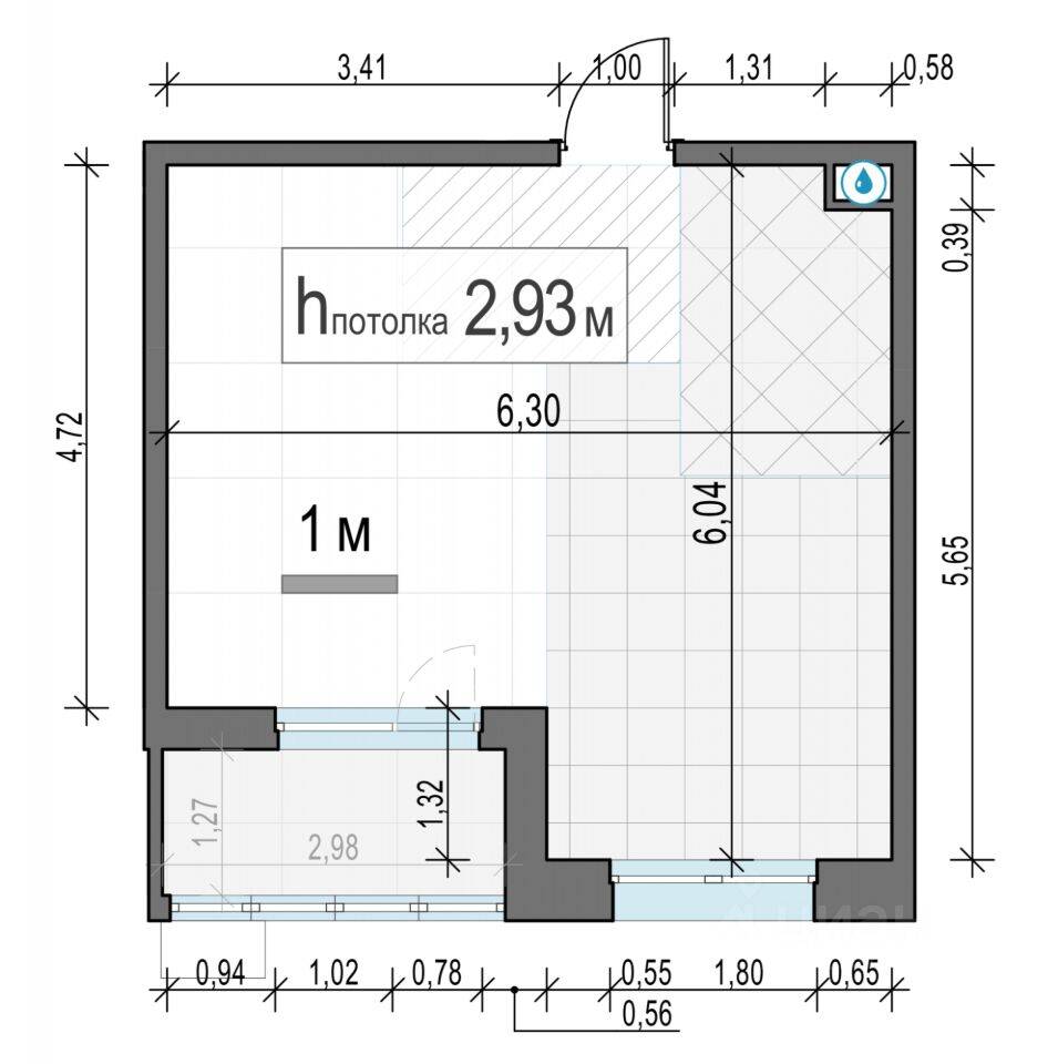 1-комн. квартира, 32,3 м², в ЖК «Новое Пушкино»