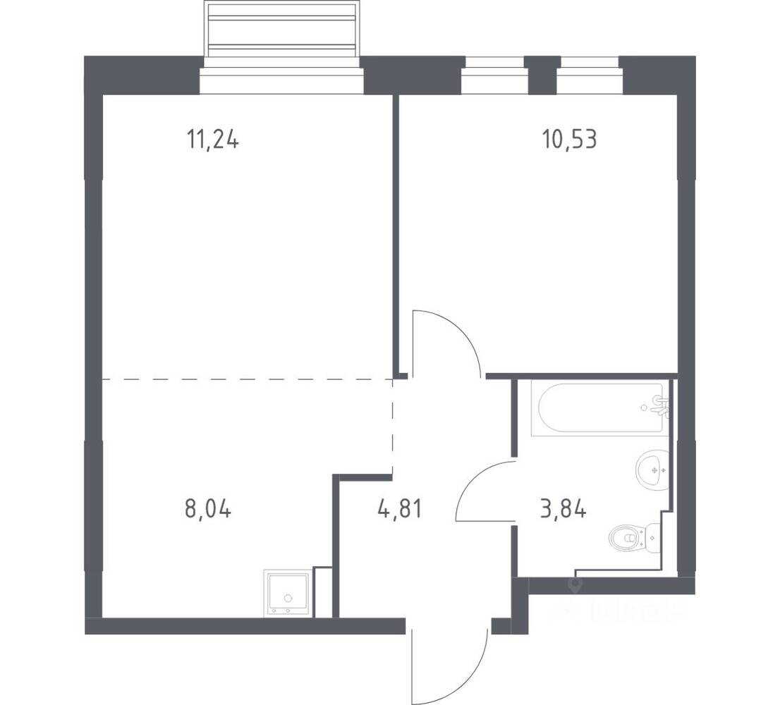1-комн. квартира, 38,46 м², в ЖК Рублевский Квартал