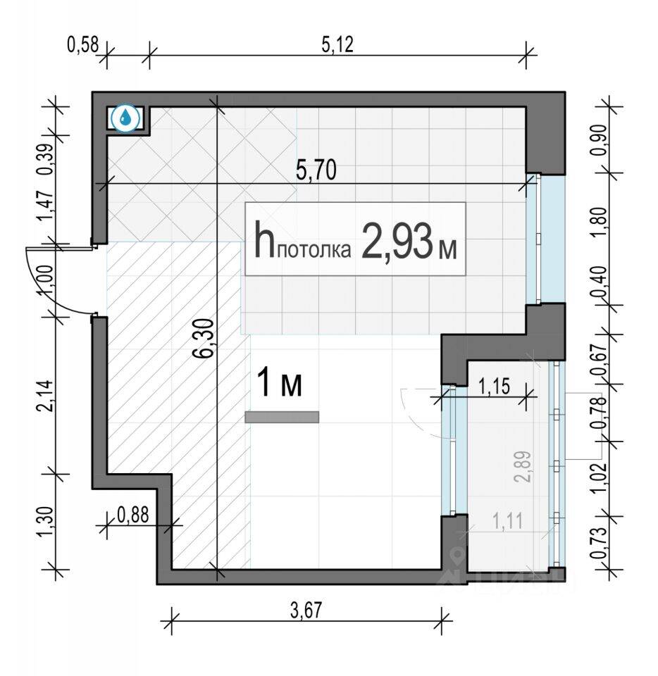 1-комн. квартира, 29,9 м², в ЖК «Новое Пушкино»