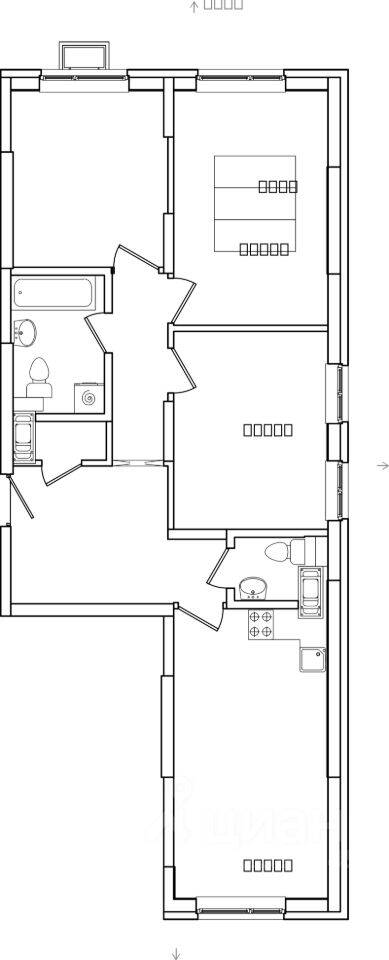 3-комн. квартира, 77,7 м², в ЖК Видный берег 2
