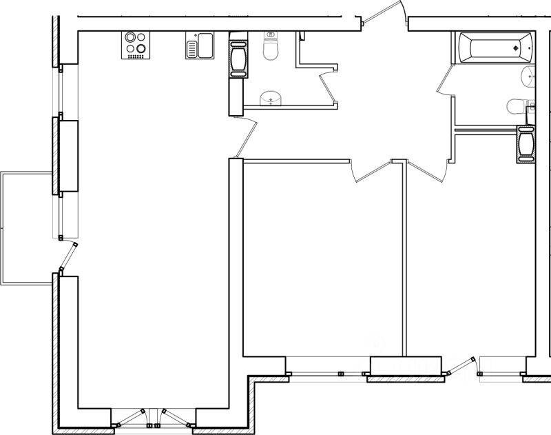 2-комн. квартира, 66,2 м², в Малоэтажный ЖК «Итальянский квартал»