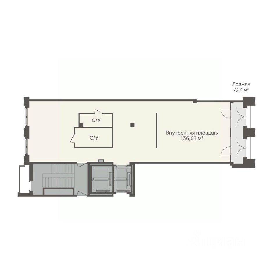 Планировка 2 комнатной квартиры, 140.25 м², в «ASTRVM»
