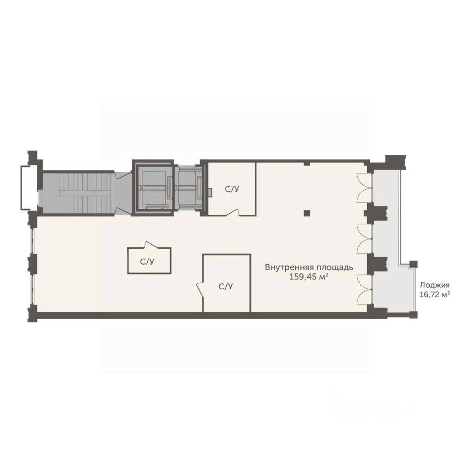 Планировка 3 комнатной квартиры, 167.81 м², в «ASTRVM»